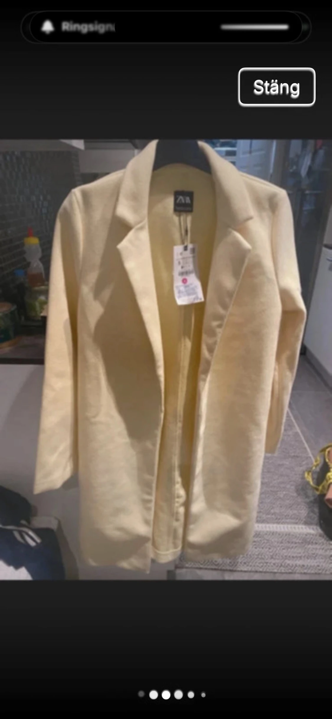 Ljusgul kavaj från Zara - 3