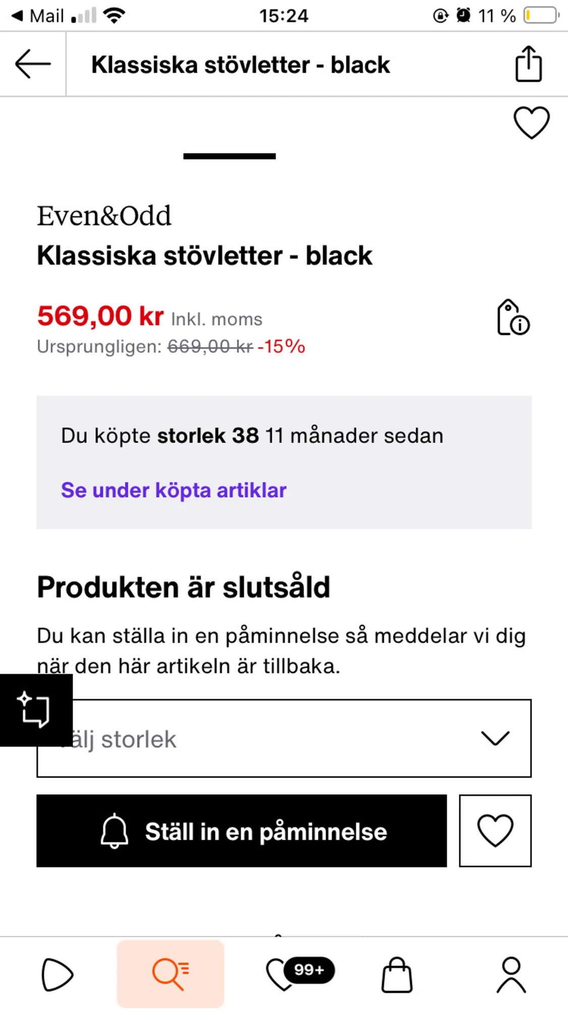 Even&Odd Platåstövletter - black - 2