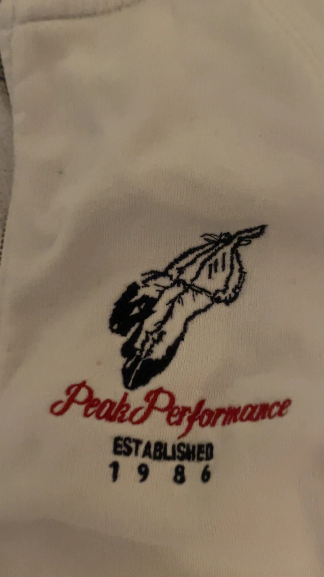 Vit teddyjacka Peak Performance L - 1