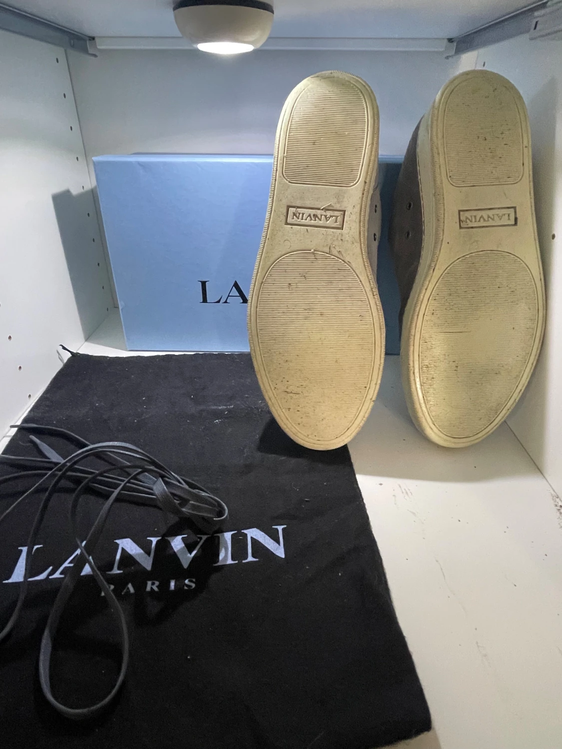 Grå mockasneakers från Lanvin - 2
