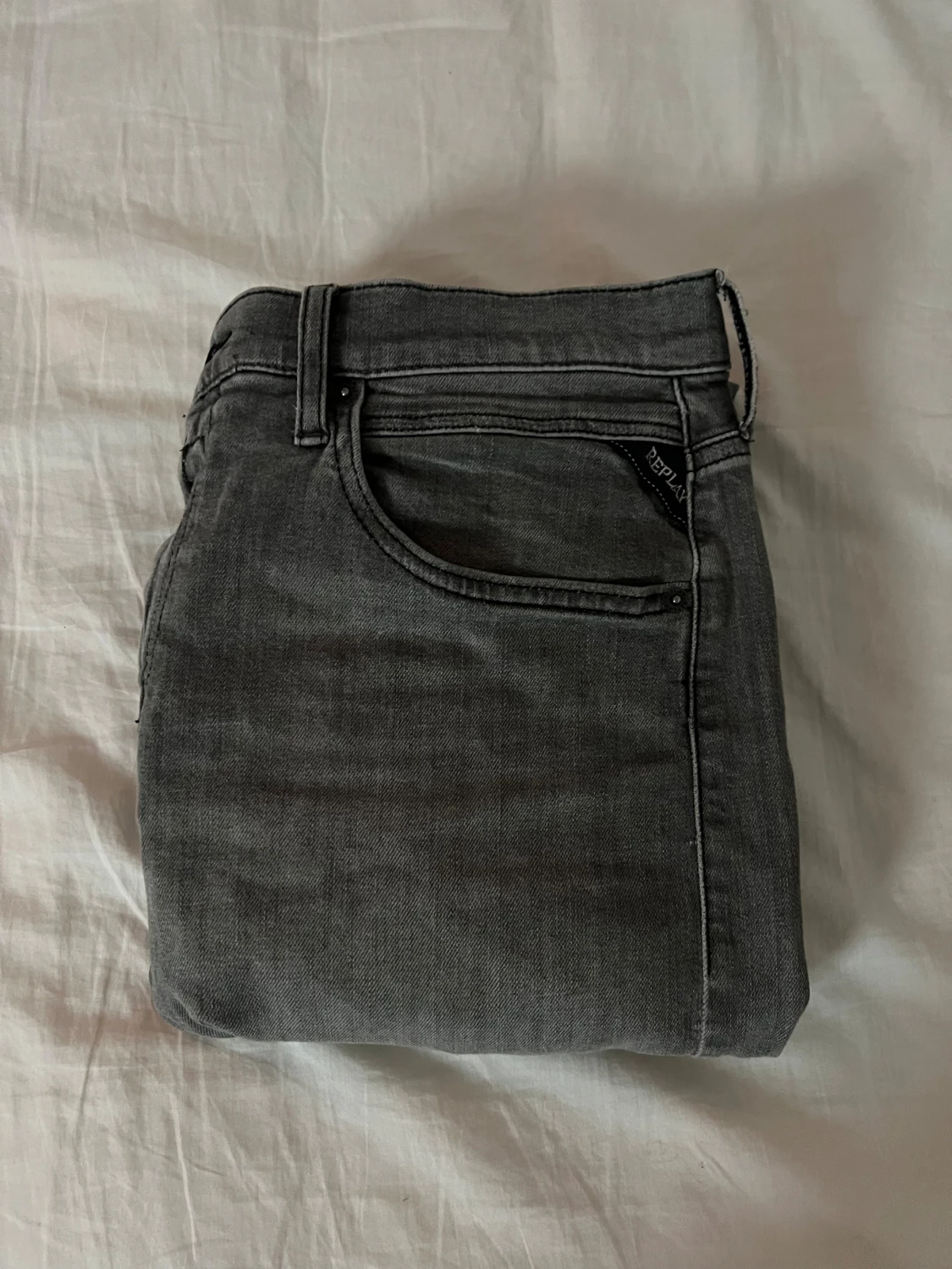 Replay grå jeans straight fit - 1