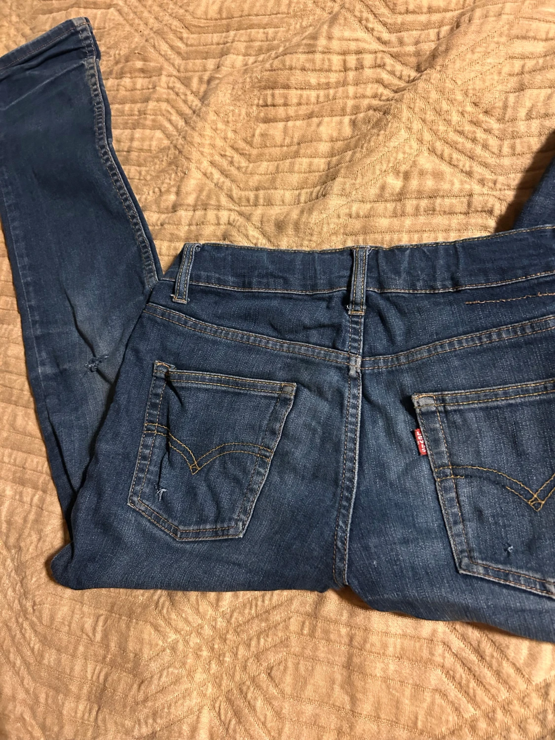 Levi's skinny jeans i mörkblå denim