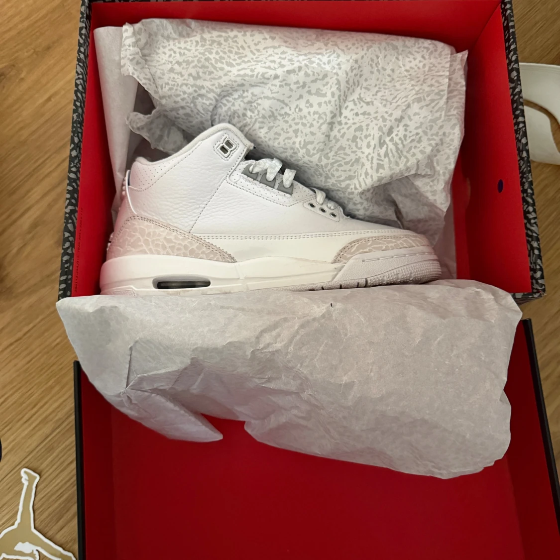 Nike Air Jordan 3 Retro Vit/beige - 5