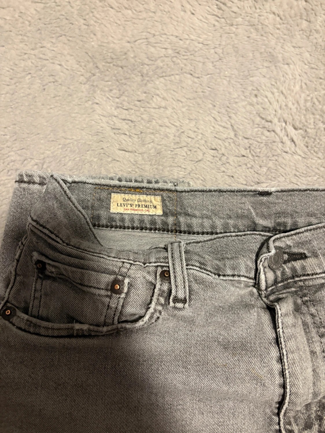 Grå Levi's 501 jeans straight fit - 2