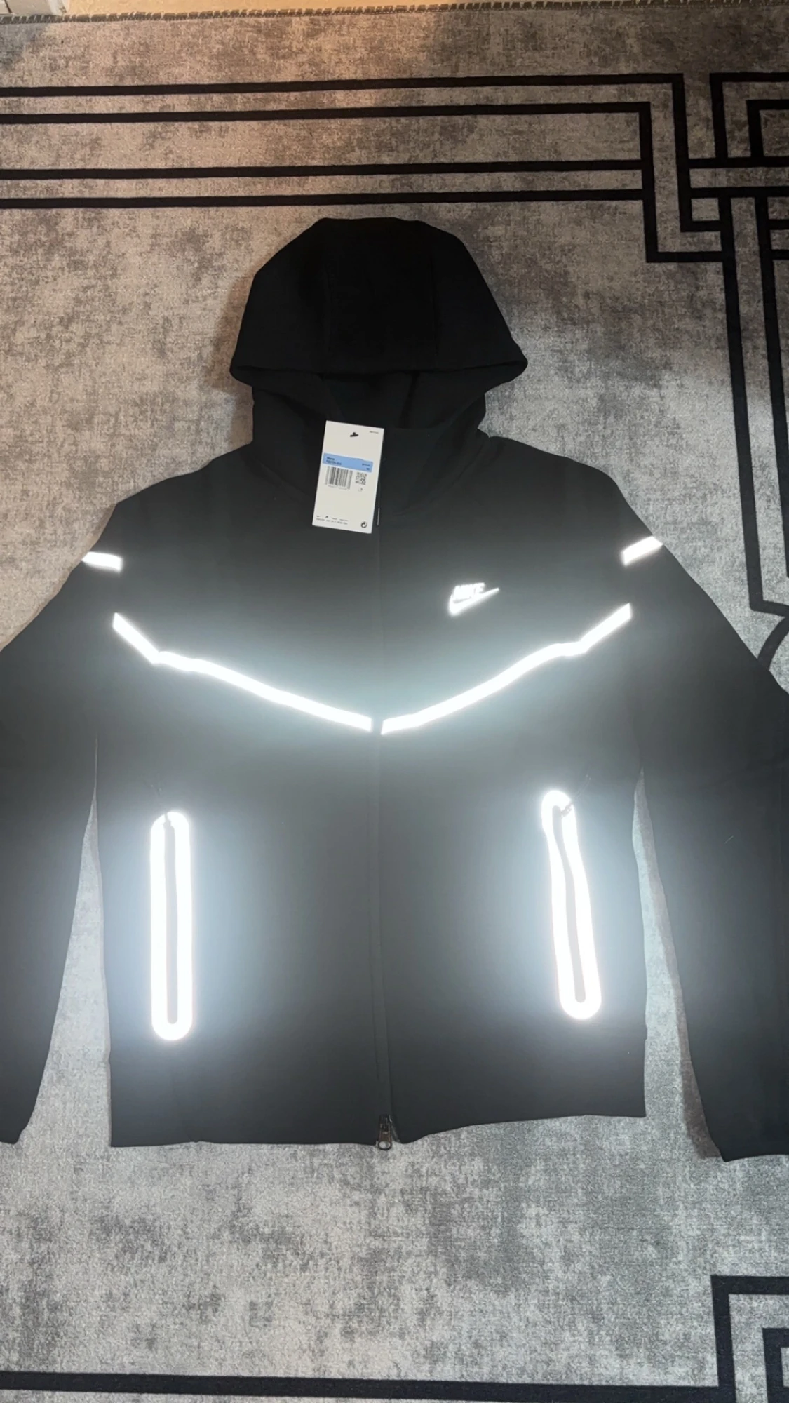 Nike svart träningsset med reflexdetaljer - 3