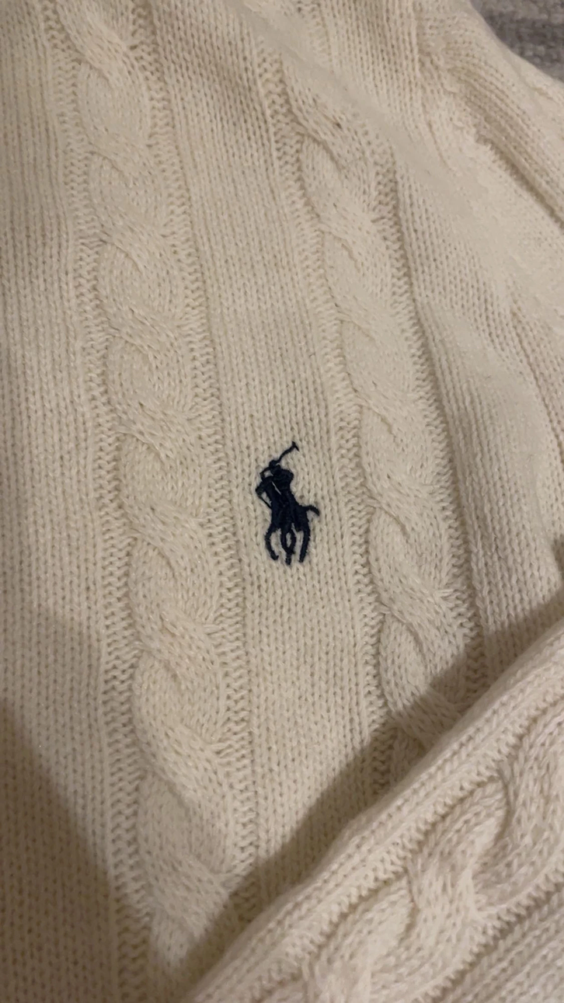 Vit Ralph Lauren tröja - 1