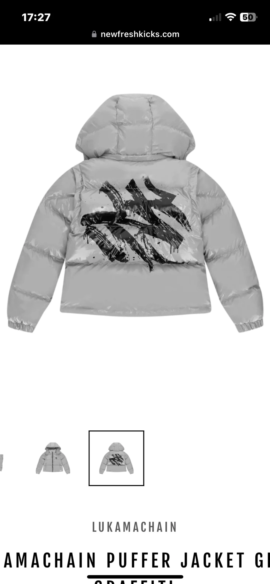 Grå pufferjacka från Lukamachain - 2