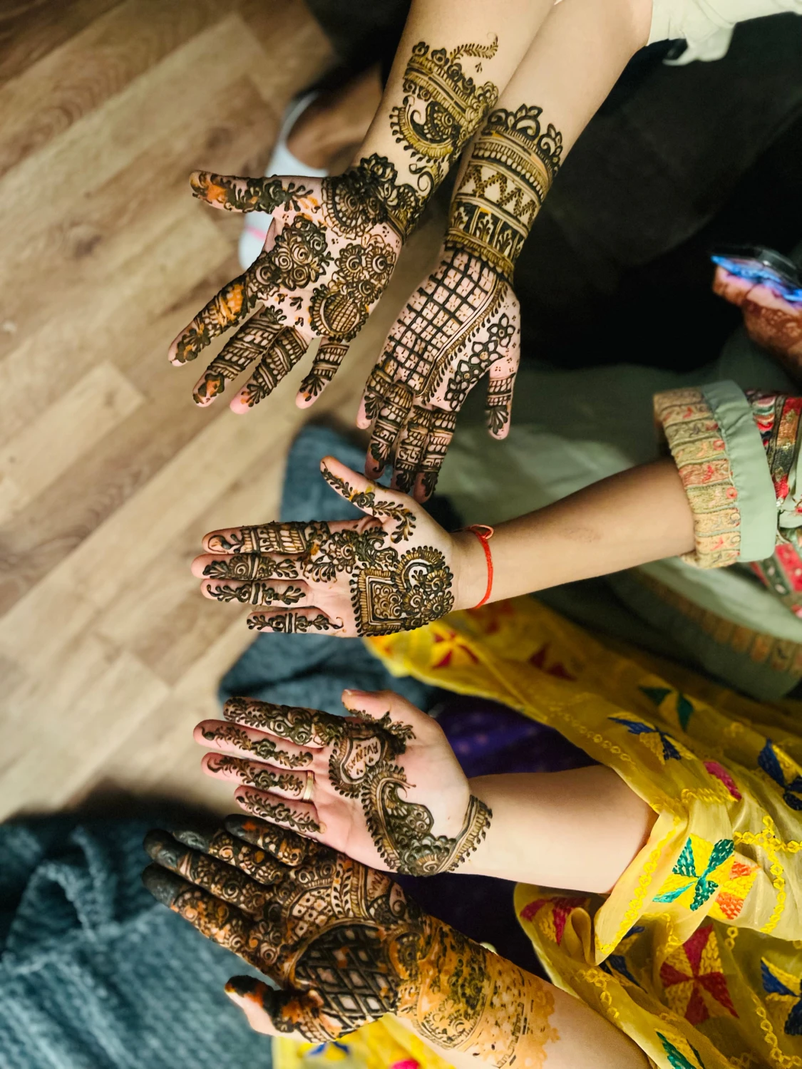 Henna mehndi för handdekoration - 3