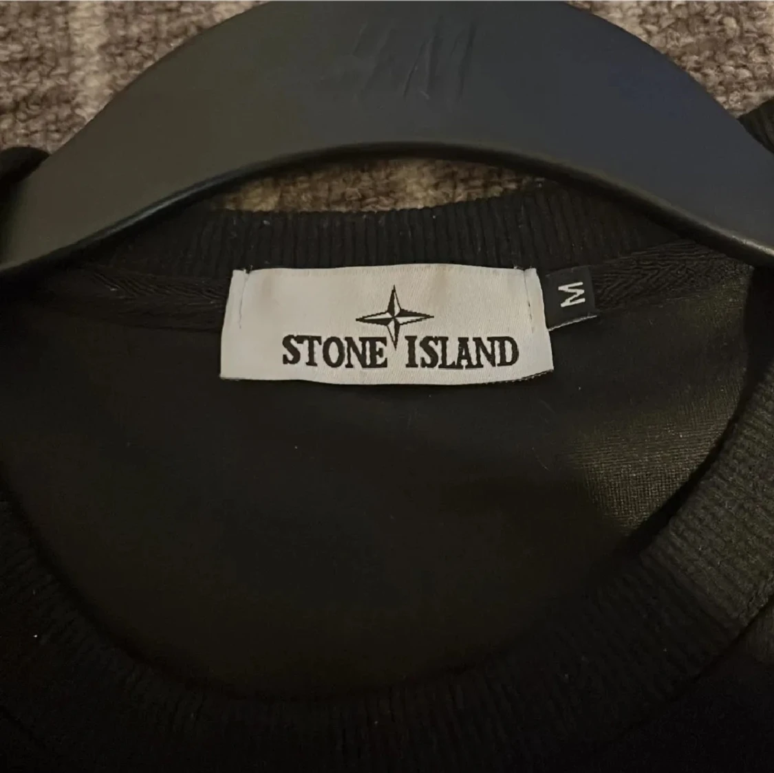 Svart Stone Island sweatshirt M - 1