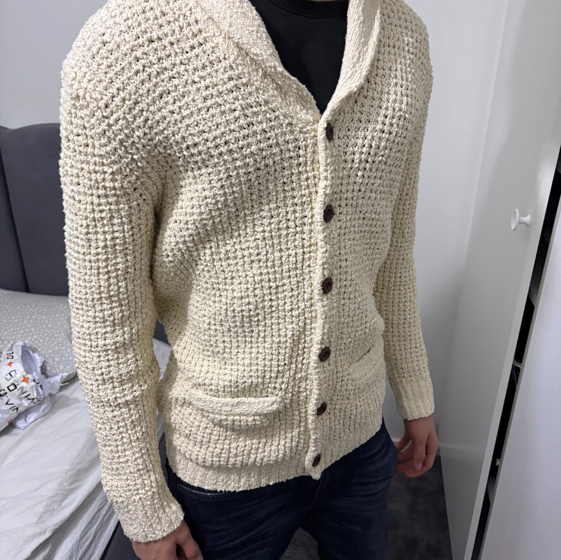 Stickad cardigan - 1