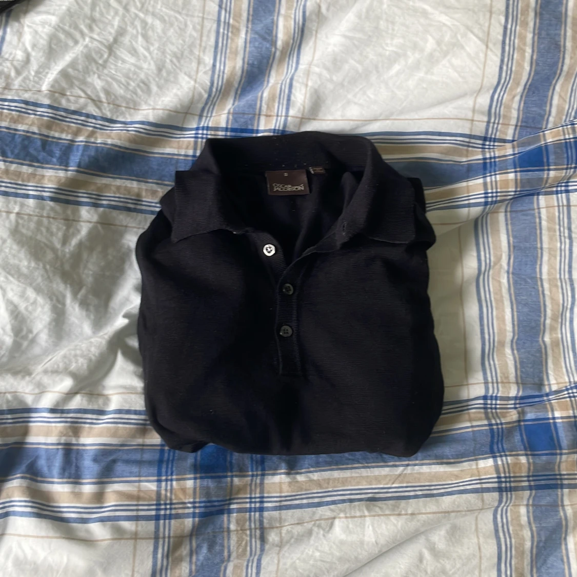 Blå pikétröja från Oscar Jacobson - 3