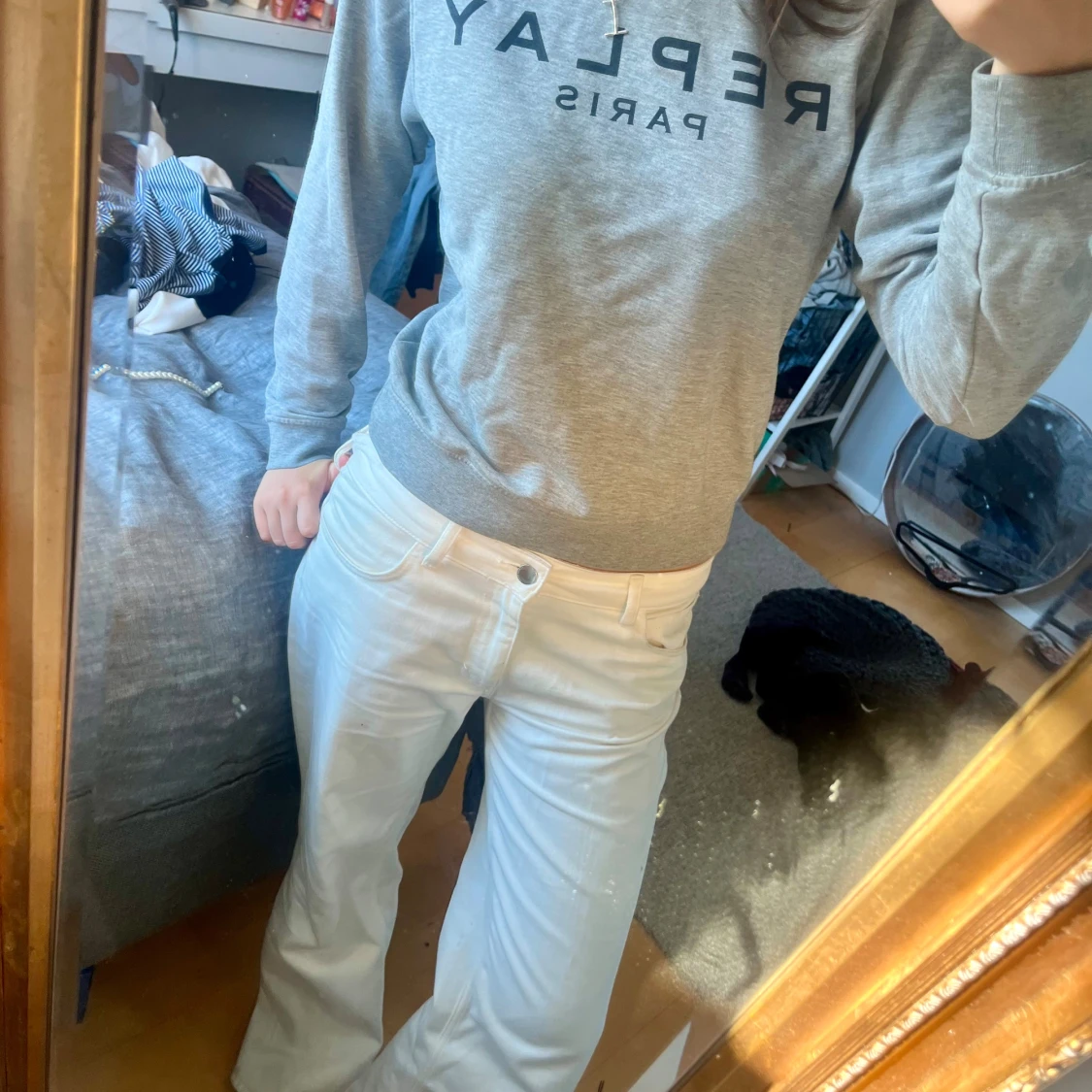 Grå sweatshirt från Replay