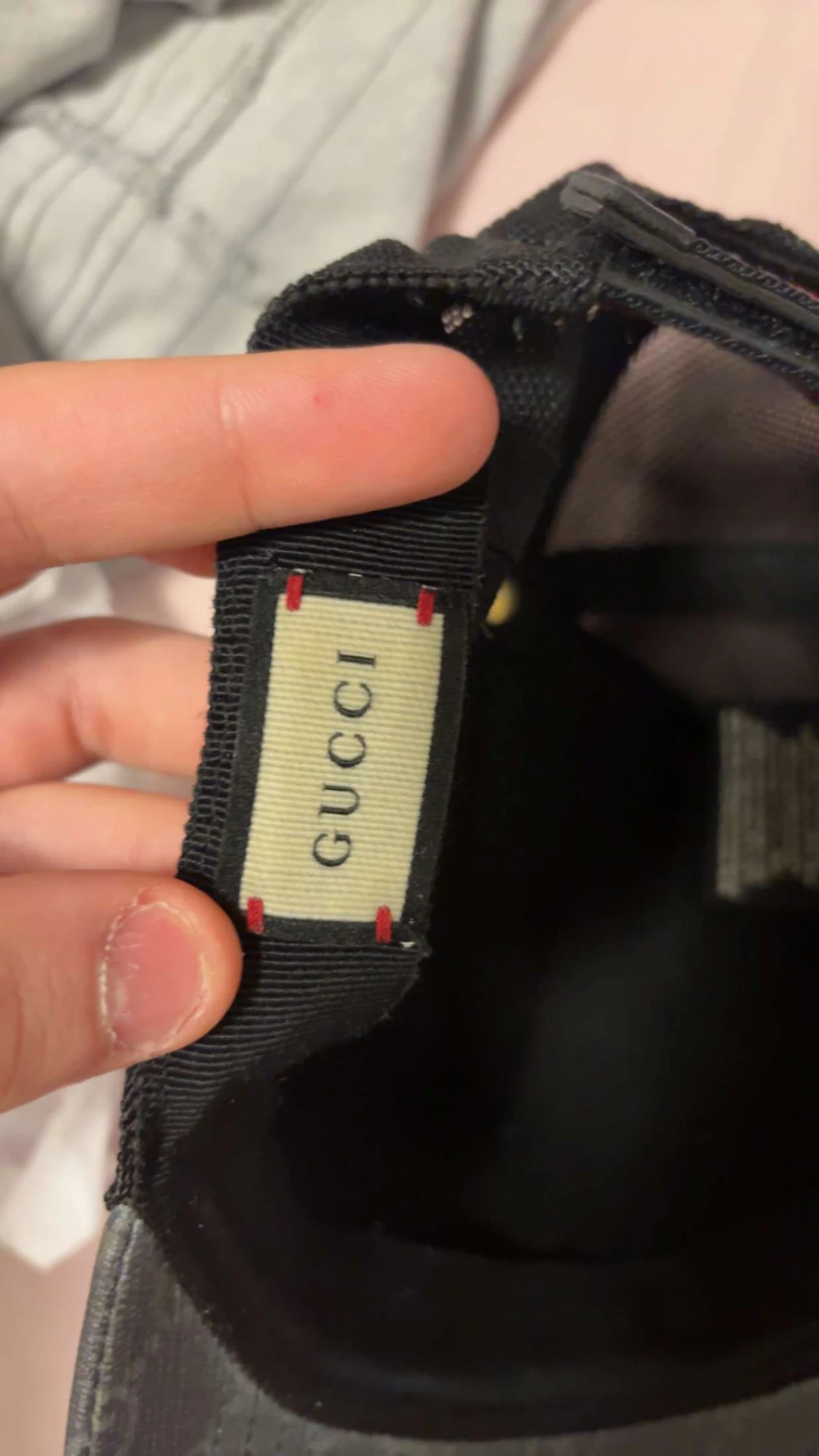 Gucci keps med röd vargtryck - 4