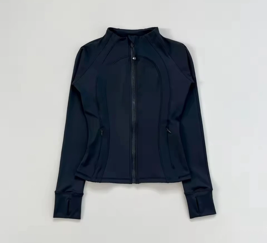 Slim långärmad zip-tröja i flera färger - 2