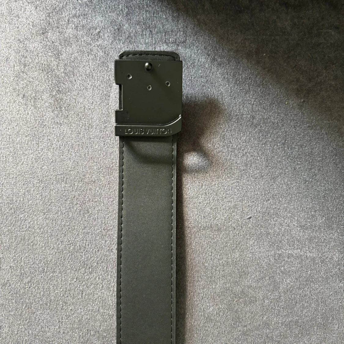 Svart Louis Vuitton skärp i skinn - 4