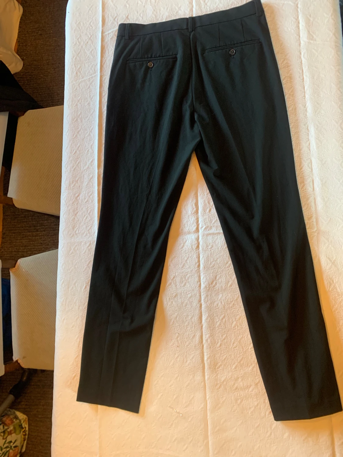 Svarta kostymbyxor H&M Slim Fit - 4