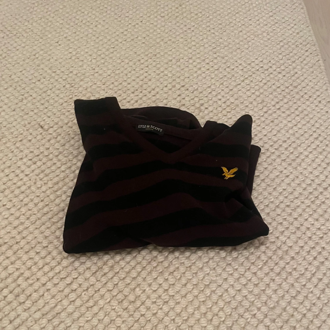 Randig v-ringad tröja Lyle & Scott - 2