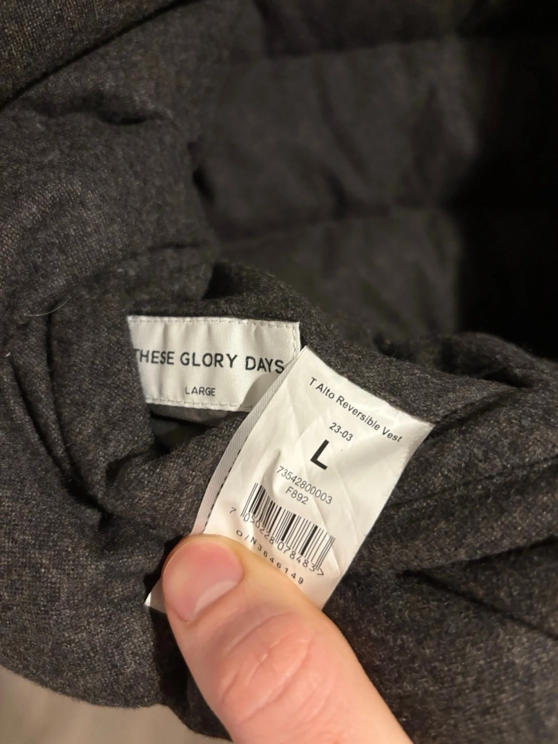 Grå / grön - 2 in 1 dunväst These Glory Days - 2