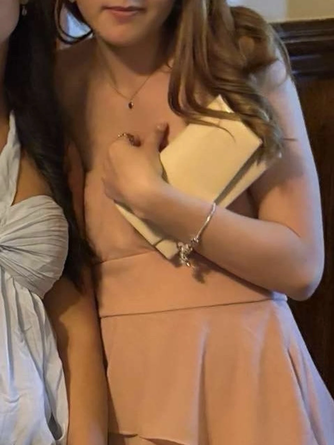 Beige kuvertväska - 2