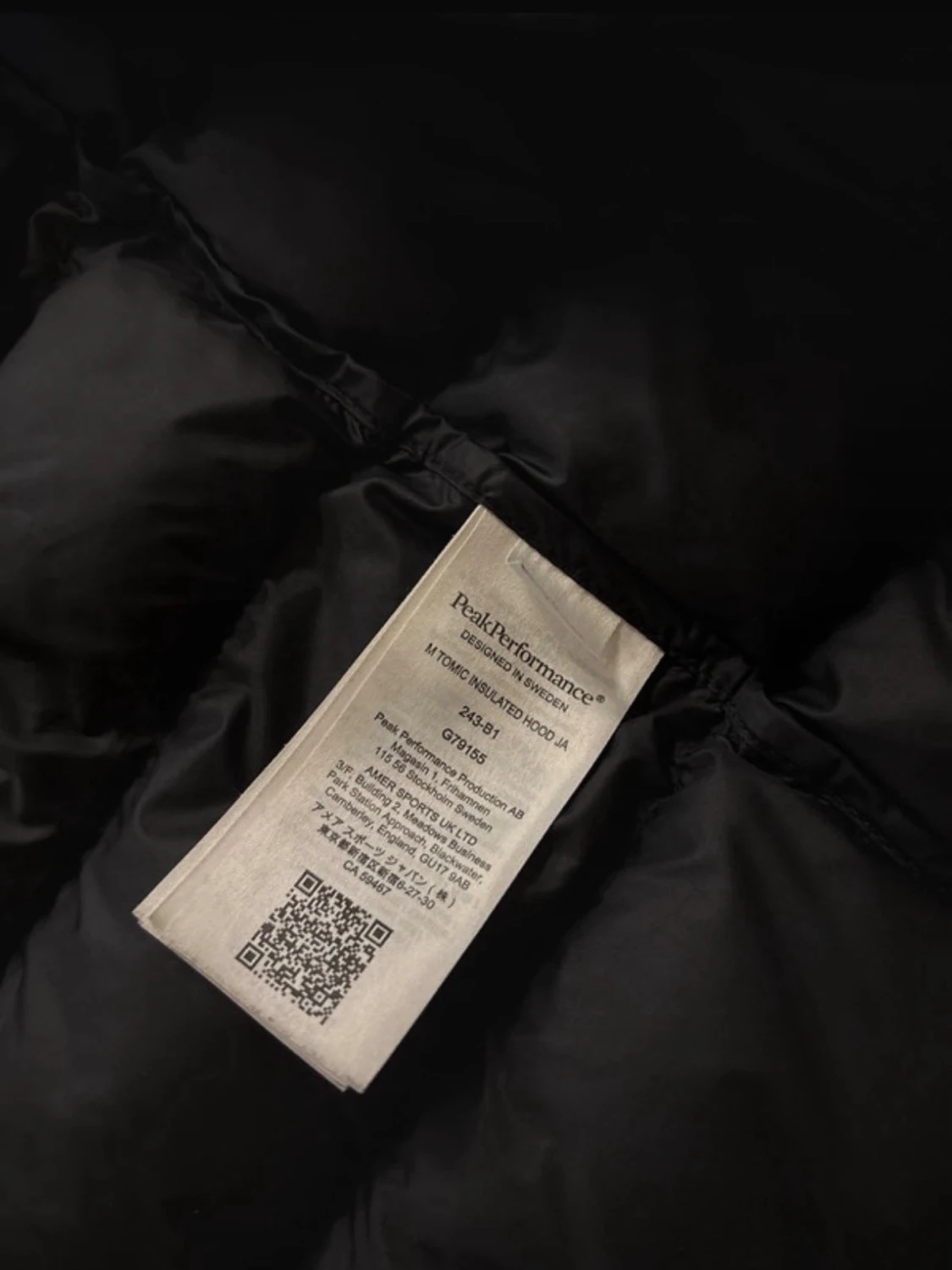 Svart dunjacka från Peak Performance - 5