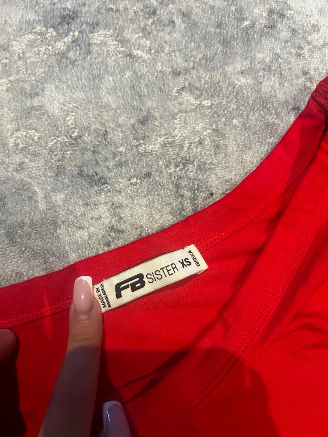 Röd oneshoulder topp från FB Sister - 1