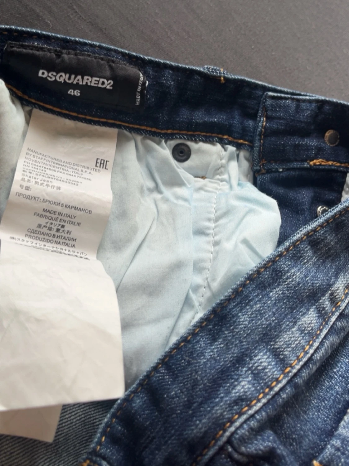 Målade slitna jeans Dsquared2  - 5