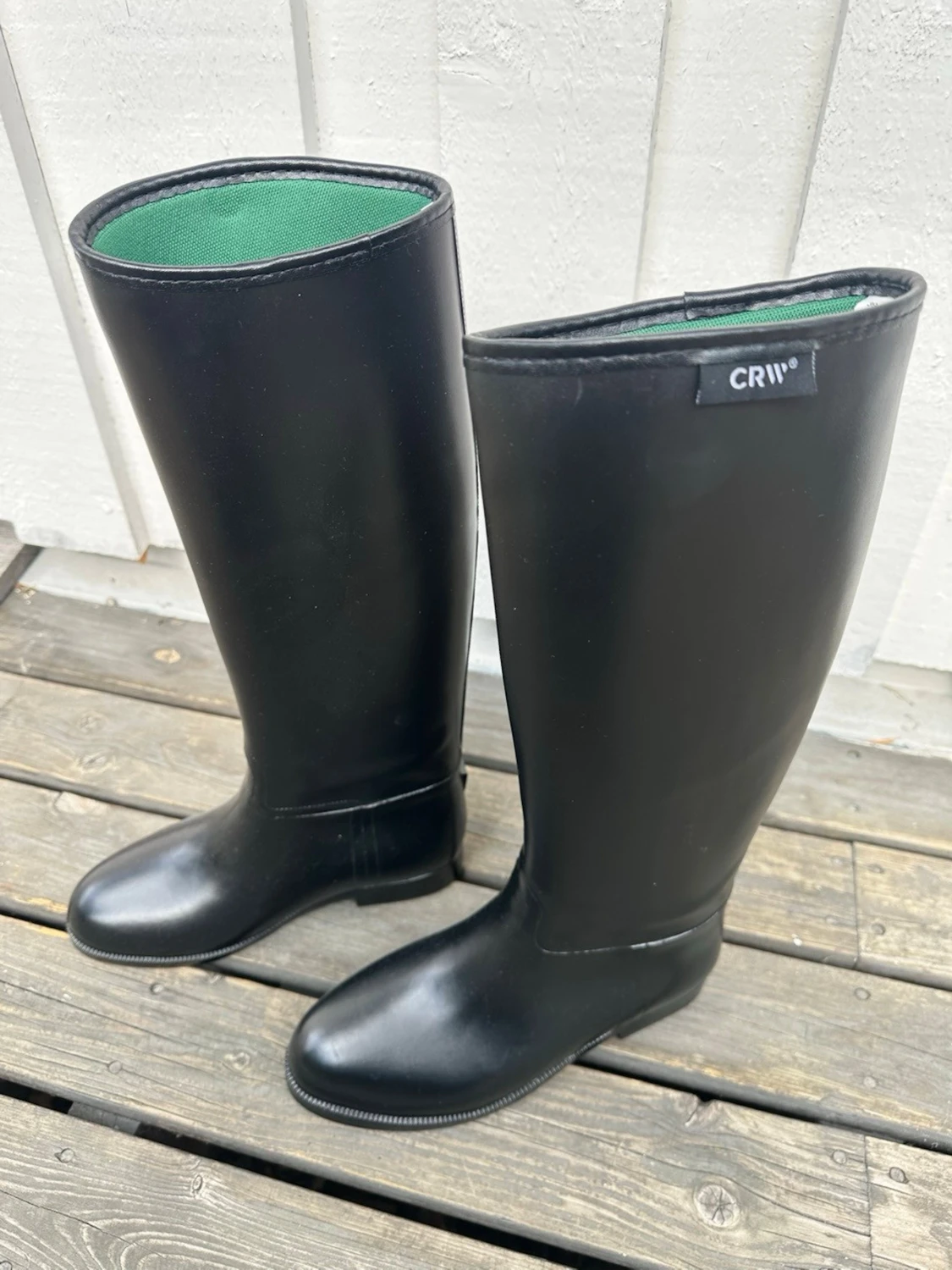 Svarta höga ridstövlar CRW - 1