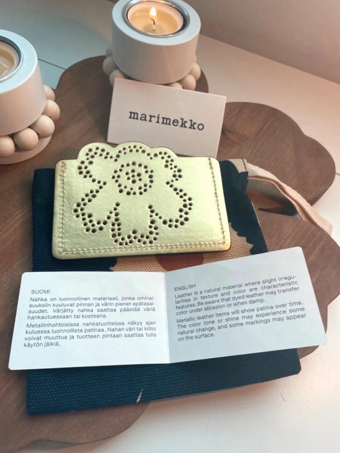 Marimekko Unikko Imprint card holder - 4
