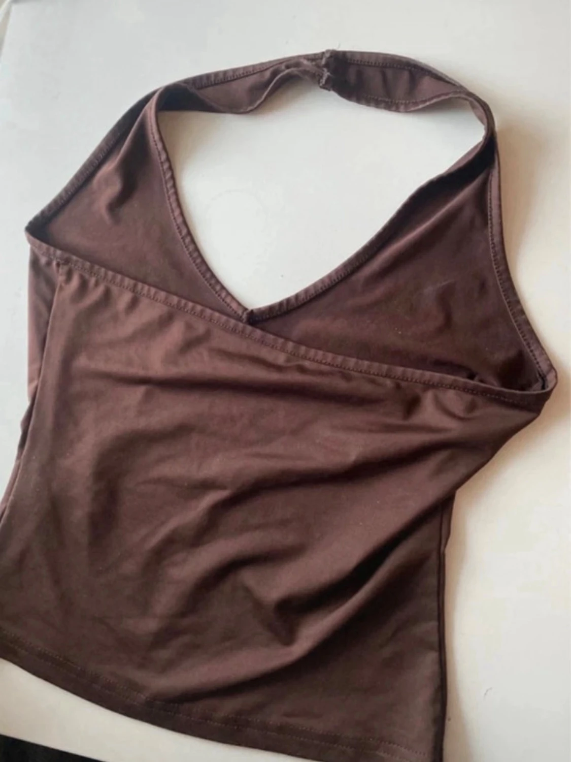 Brun halterneck topp - 3