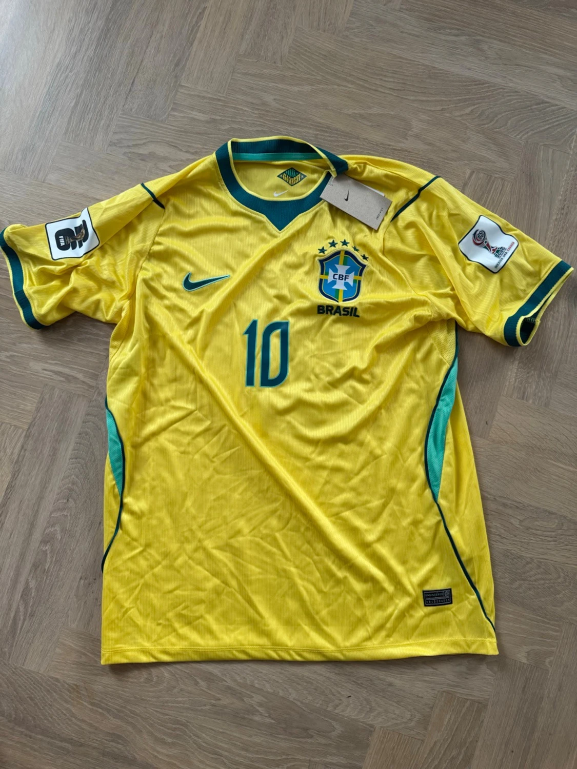 Brasilien Neymar Jr matchtröja gul