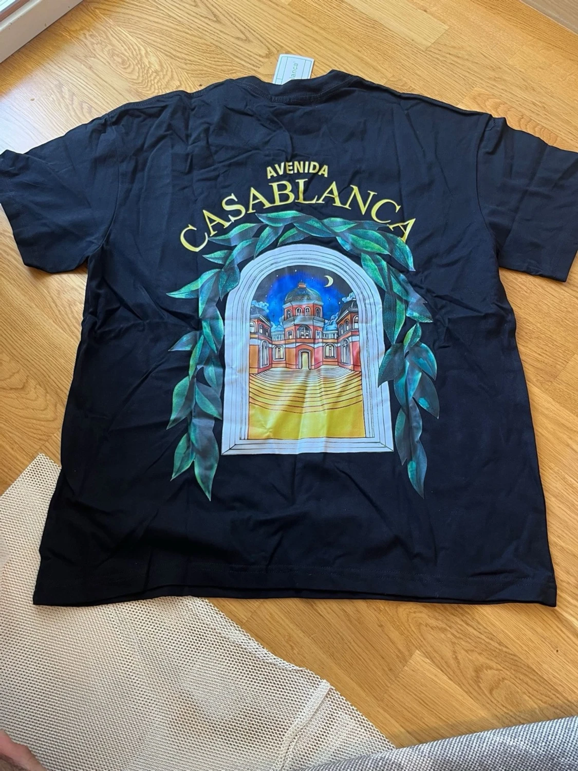 Svart Casablanca t-shirt med tryck