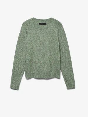 Grön stickad tröja Vero Moda - Mysig grön stickad tröja från Vero Moda. Tröjan har rund halsringning, ribbade muddar vid ärmslut och nederkant samt en enkel, klassisk design som passar till allt. Perfekt för lager på lager under kyliga dagar.
