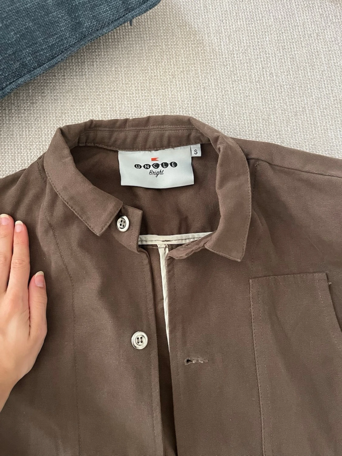 Brun overshirt från Uncle Bright, S - 1
