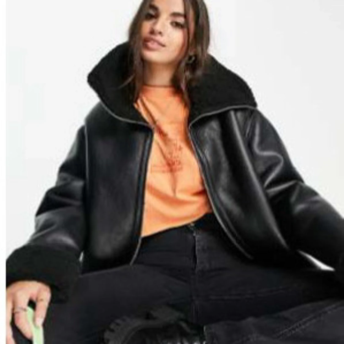 Fodrad skinnjacka - 3