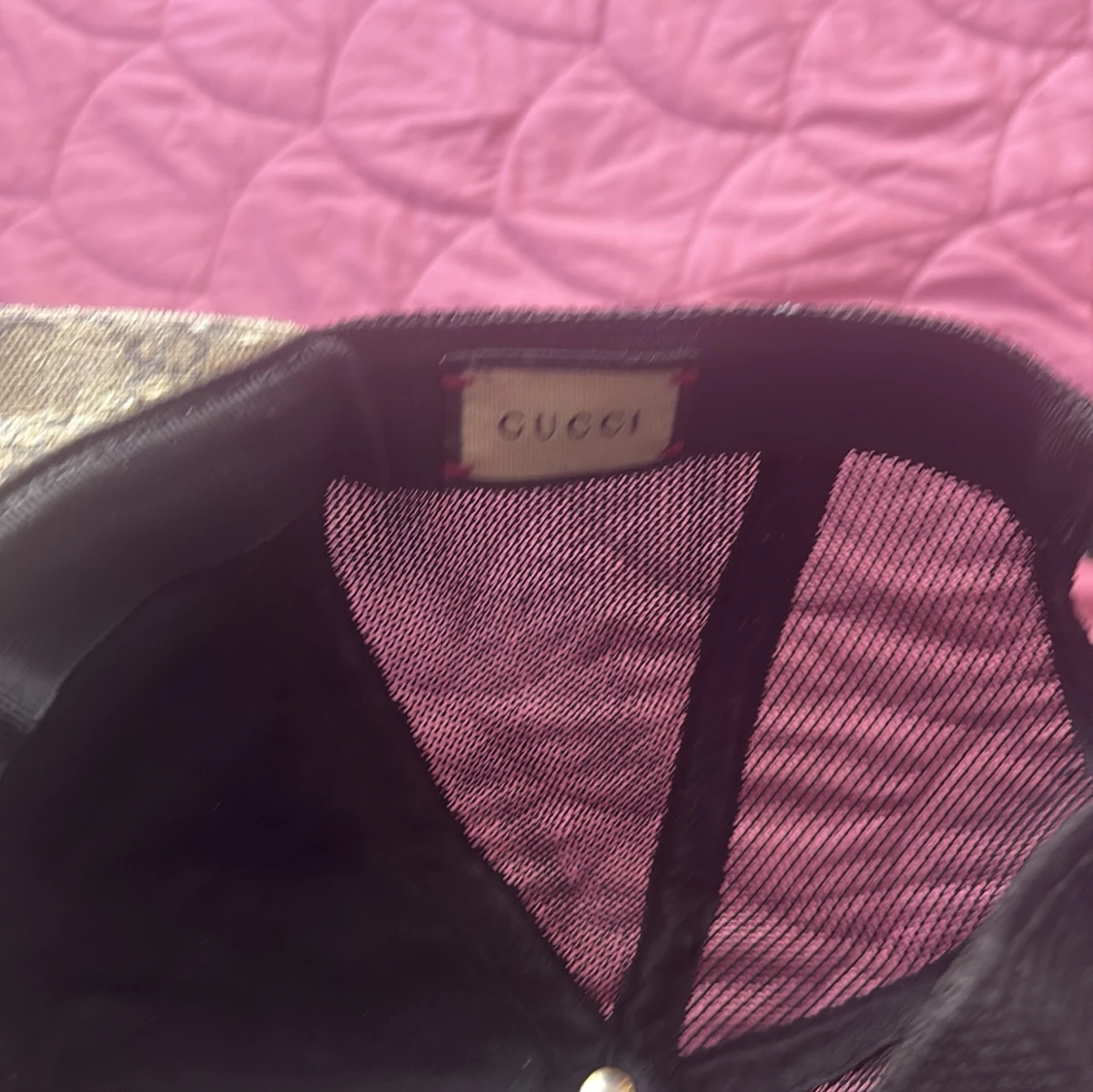 Gucci keps med GG-mönster och orm - 4