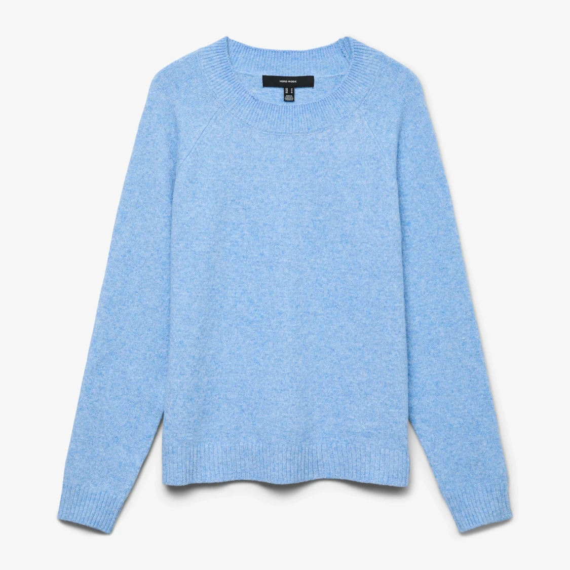 Ljusblå stickad tröja från Vero Moda i XS