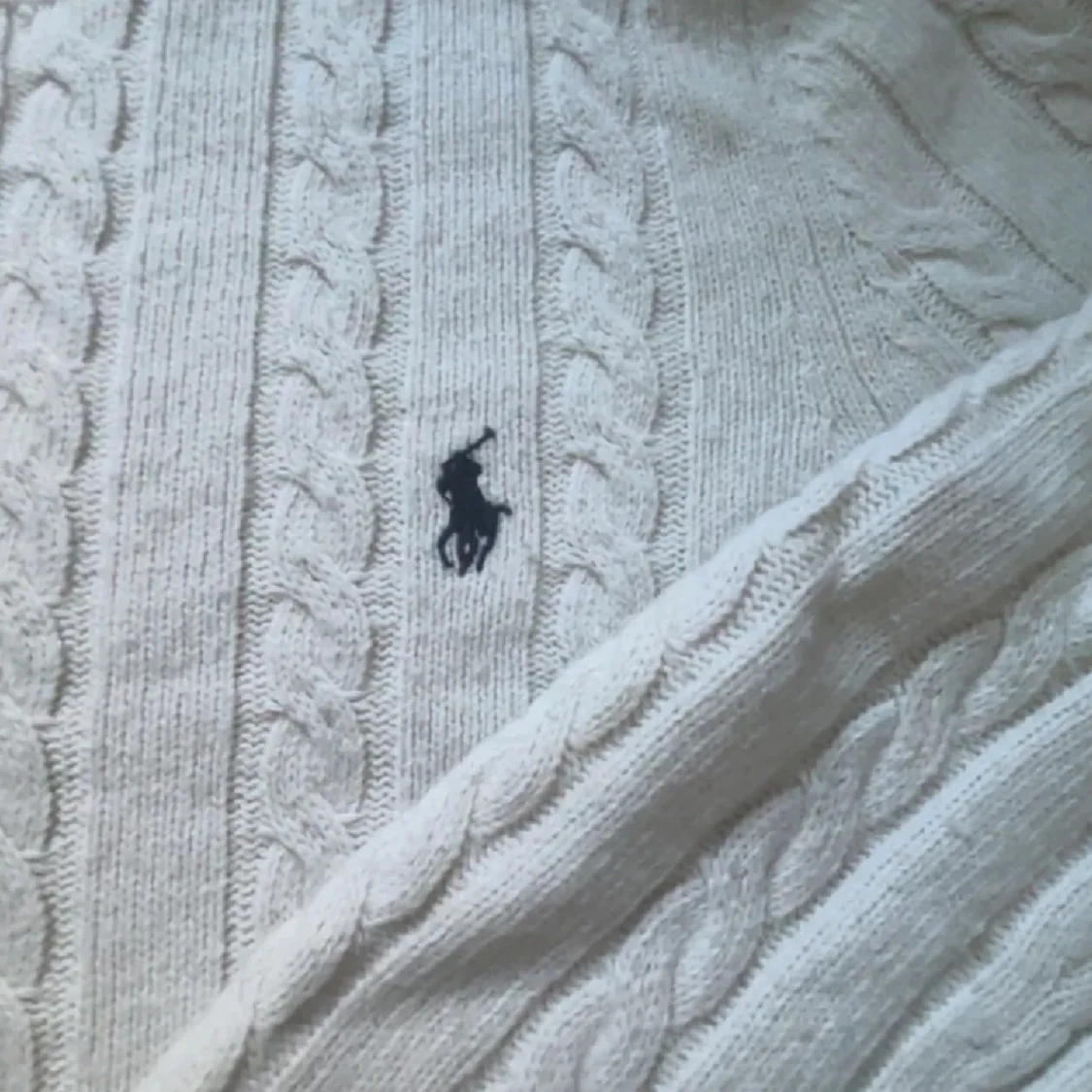 Stickad Ralph Lauren vit - 1