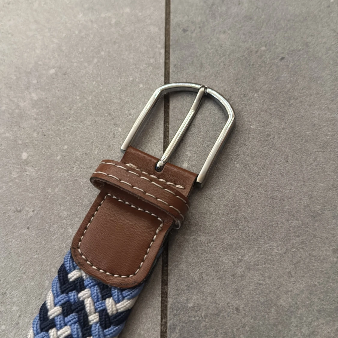 Blå Flätat bälte från onewear - 1