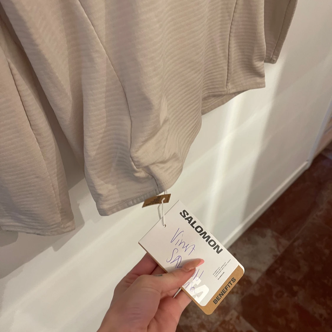 Beige långärmad tröja från Salomon - 3