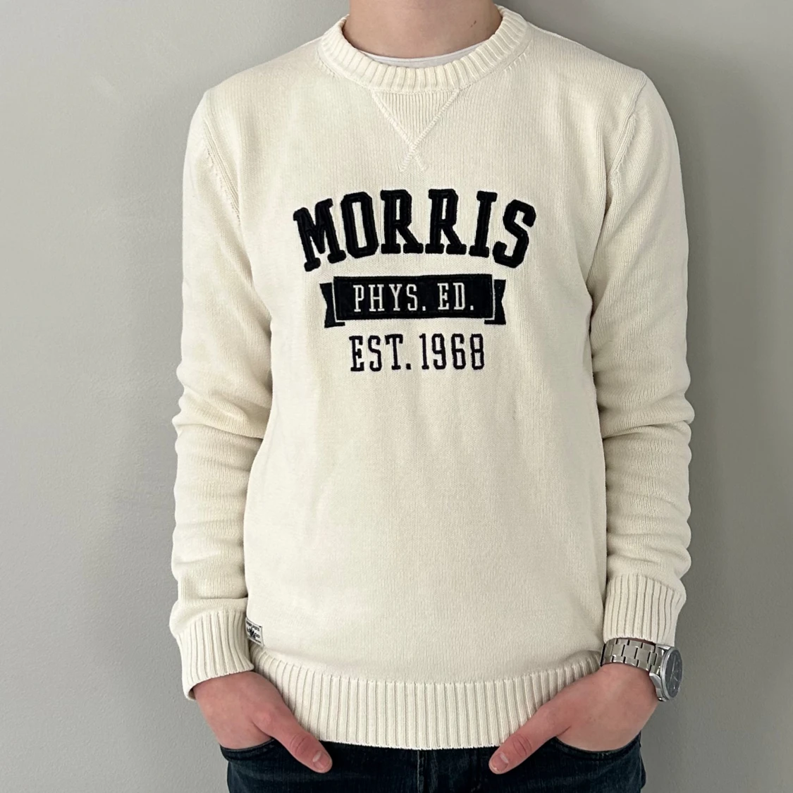 Morris stickad tröja