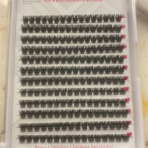 Cinderella Lash individuella lösögonfransar - Skriv innan ni köper, ligger ute på Vinted med! Aldrig använda såklart, köpt från shein, säljer för ja använder längre fransar, perfekt att ha längst in i ögonen😍🫶🏼 8 mm