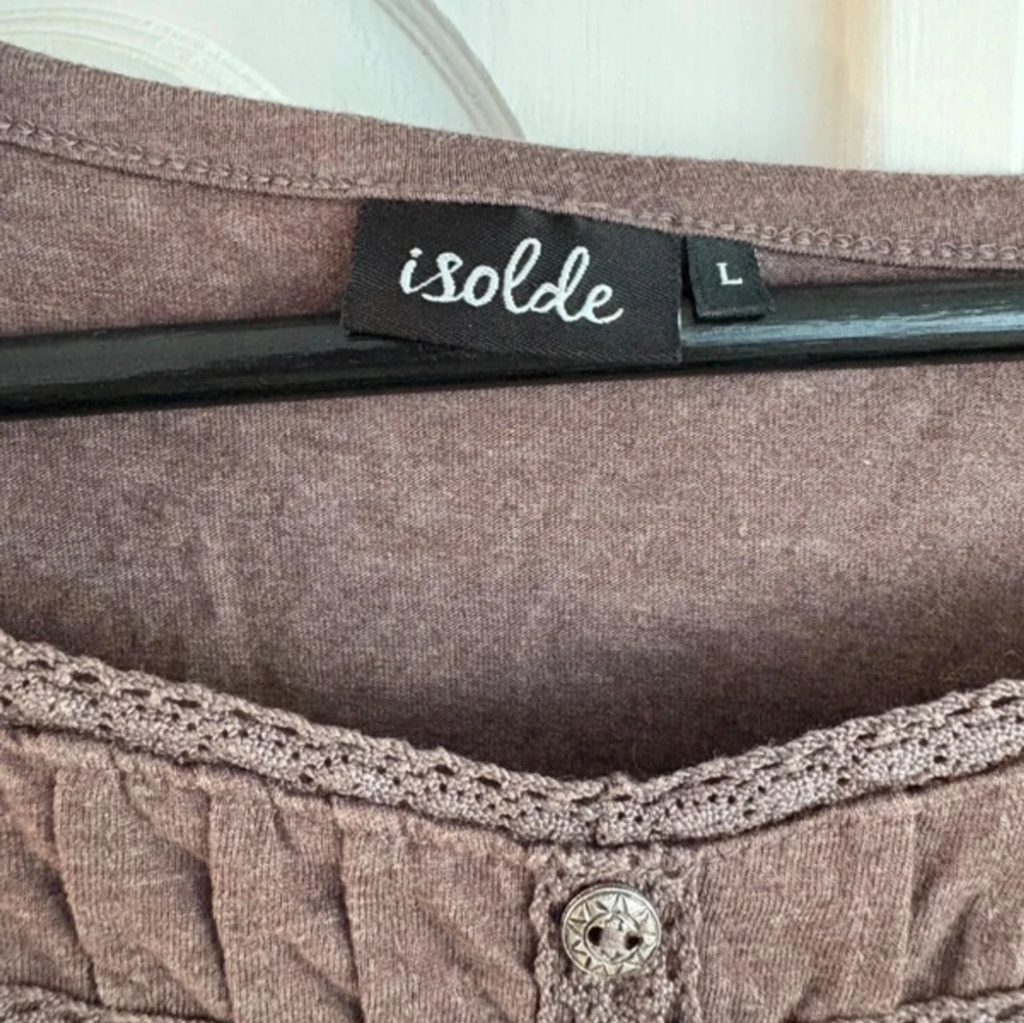 Brun långärmad blus från Isolde - 1