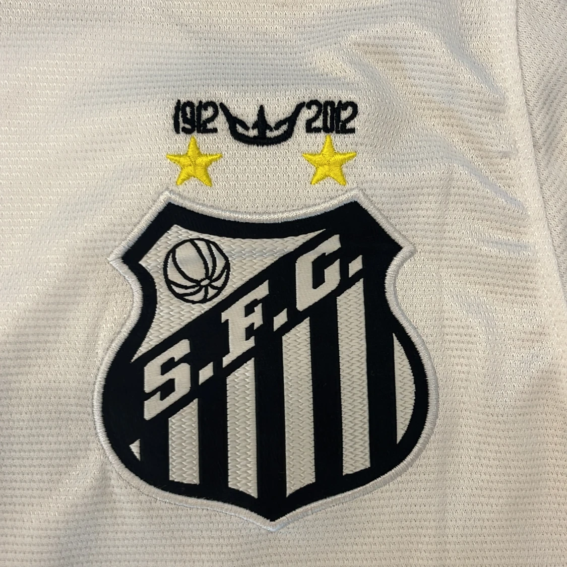 Vit Santos Neymar Jr fotbollströja - 2