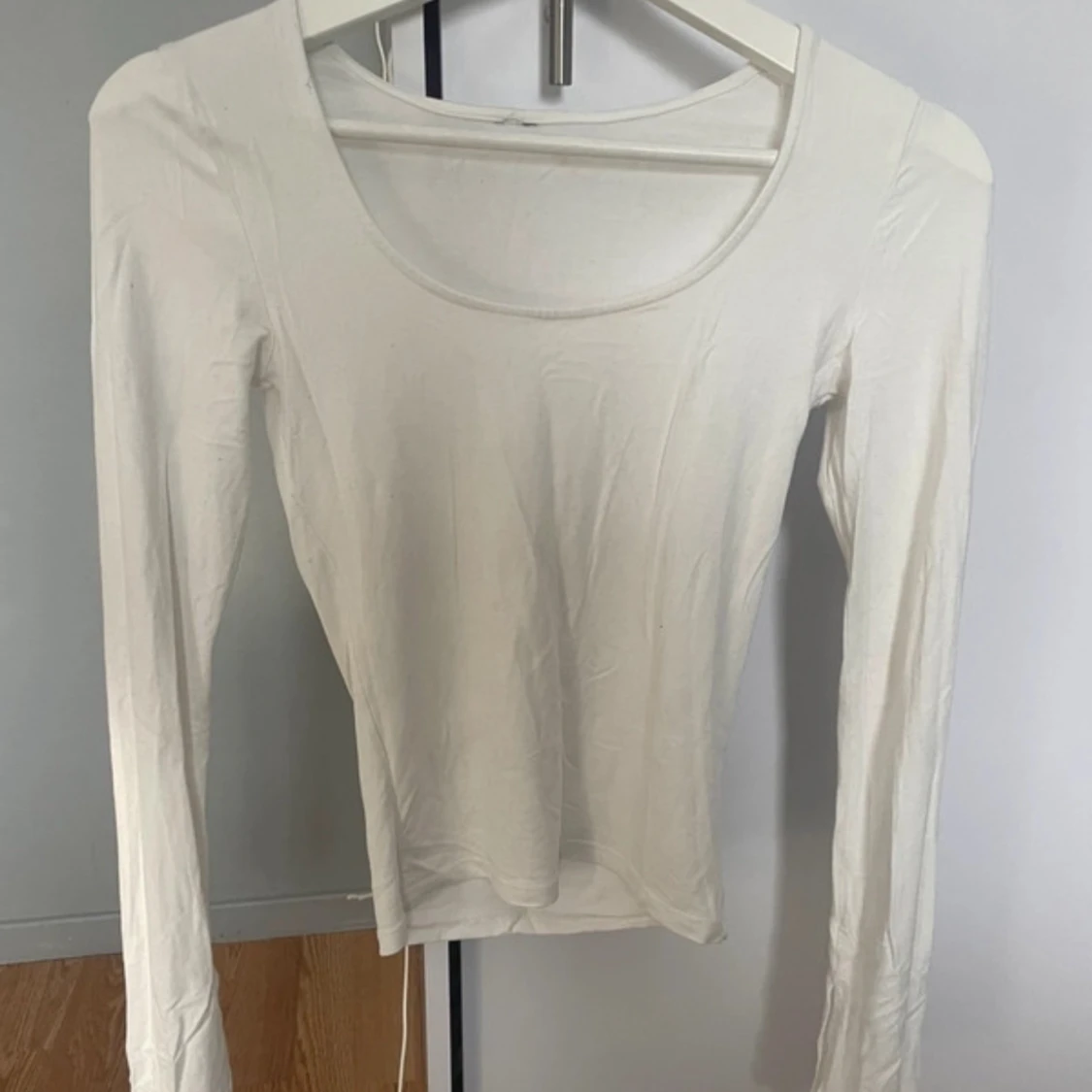 Vit långärmad topp