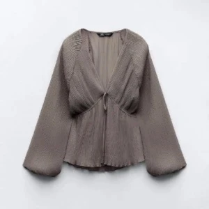 Zara Blus - Supersnygg brun/lila mesh-blus från Zara. Den är helt ny med prislappen på fortfarande!