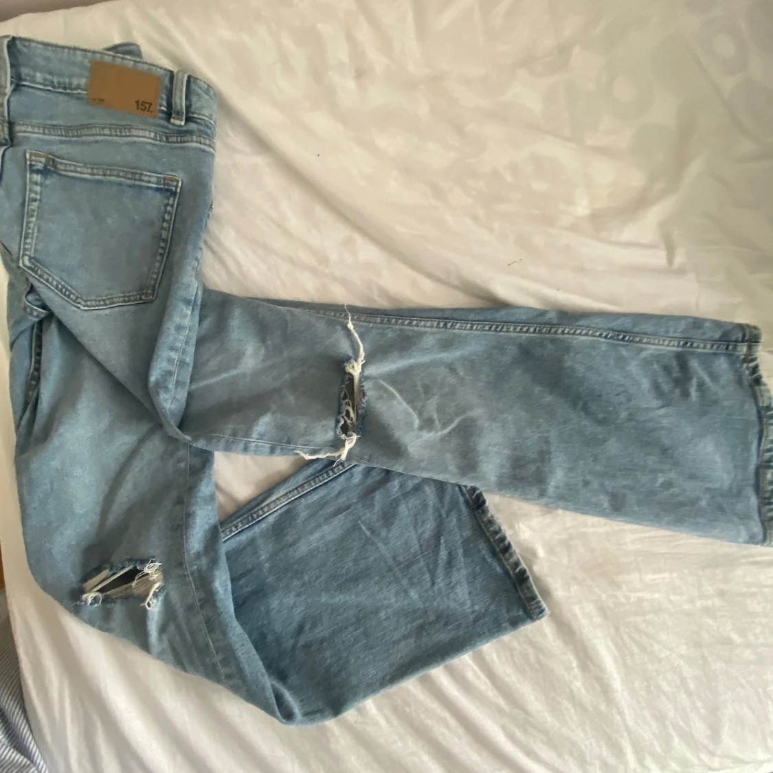 Ljusblå bootcut jeans från 157 - 2