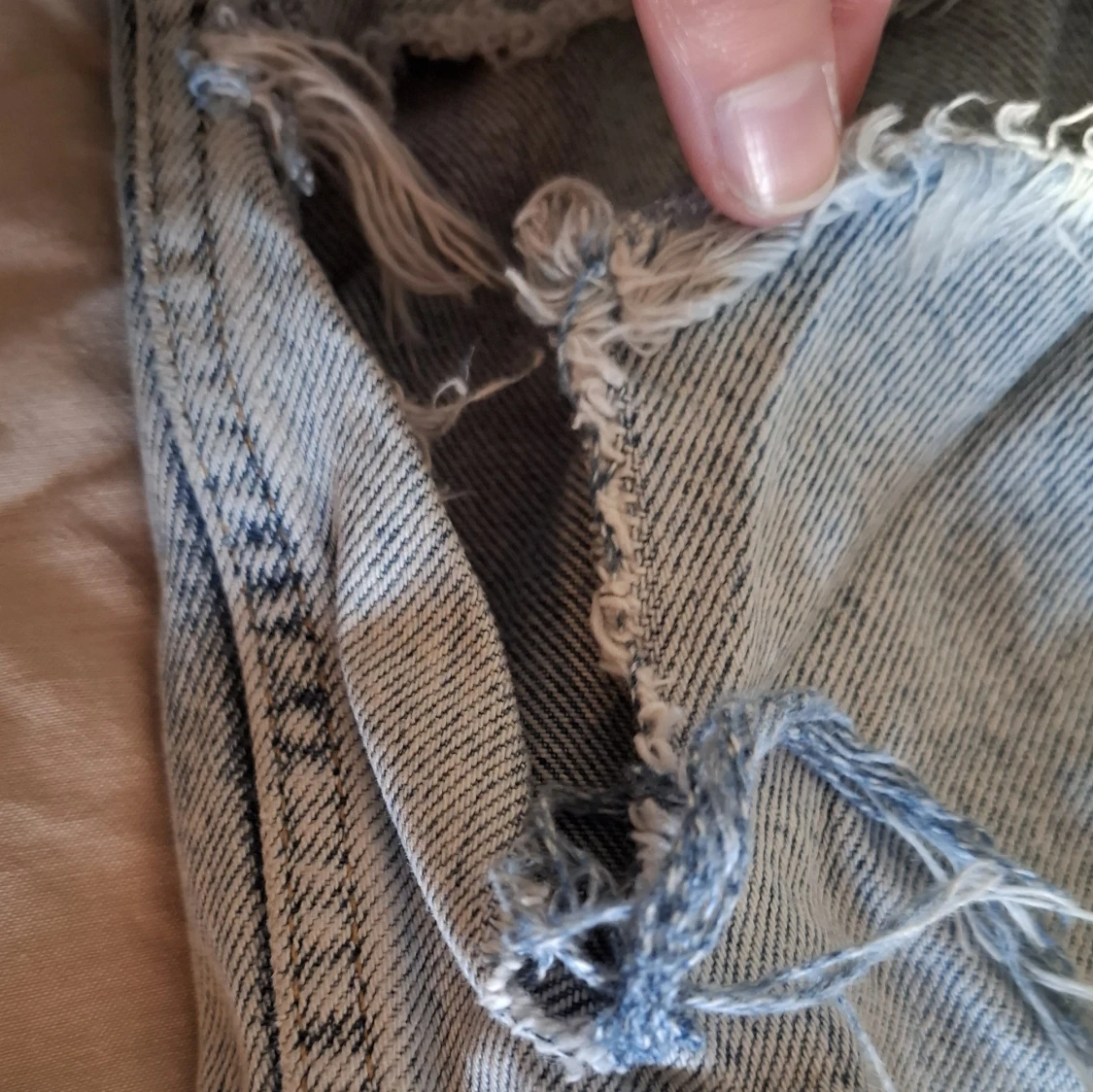 Ljusblå ripped jeans Denim Day 140 - 2