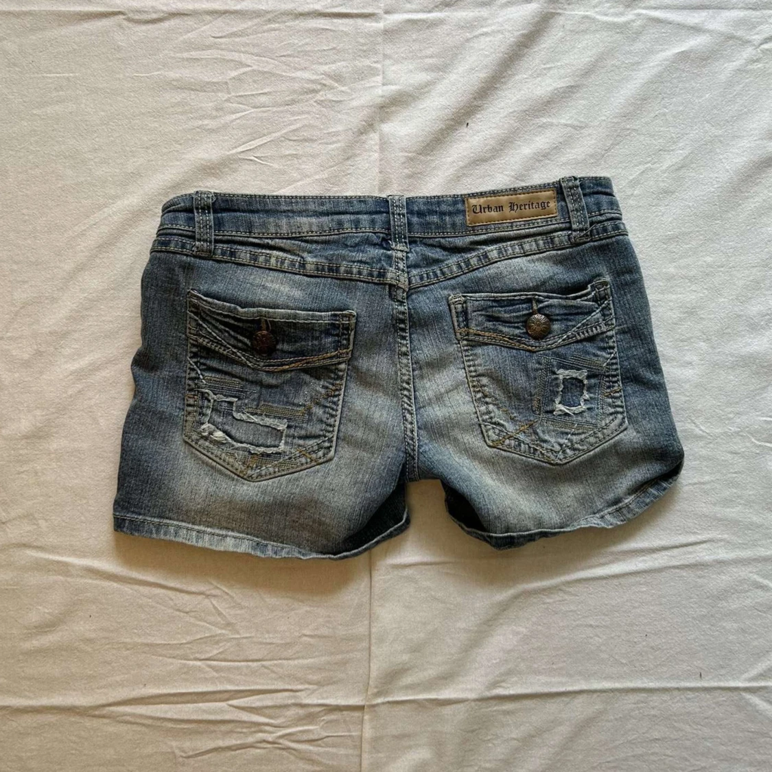 Blå jeansshorts  - 2