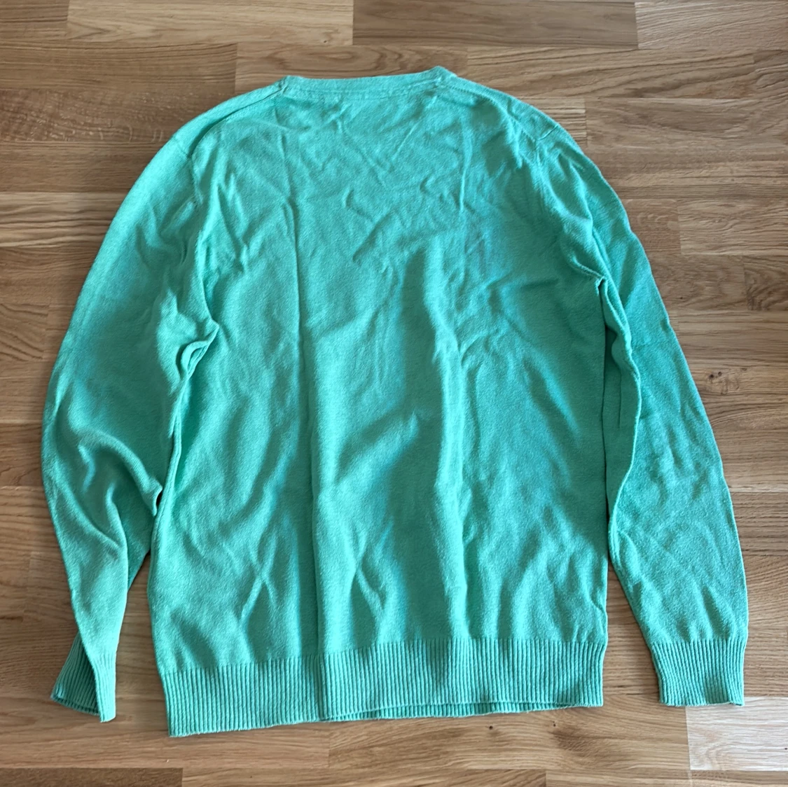 Turkos stickad tröja från Lyle & Scott - 1