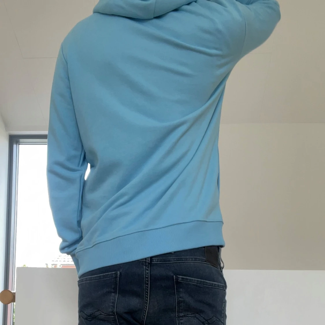 Ljusblå burberry Hoodie - 2